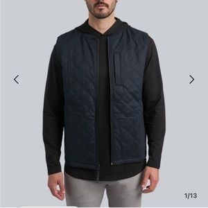 BYLT reversible vest, navy and grey size L